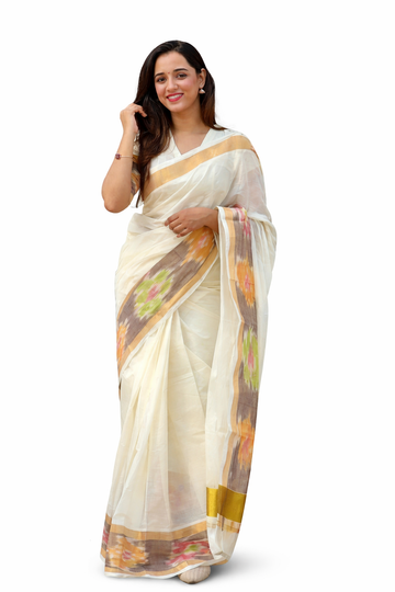KERALA PURE COTTON KASAVU SAREES