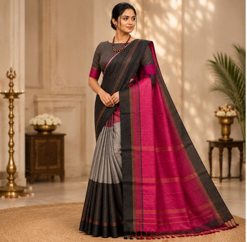 AARANI TRIPLE COLOR PURE SILK SAREE COLLECTIONS