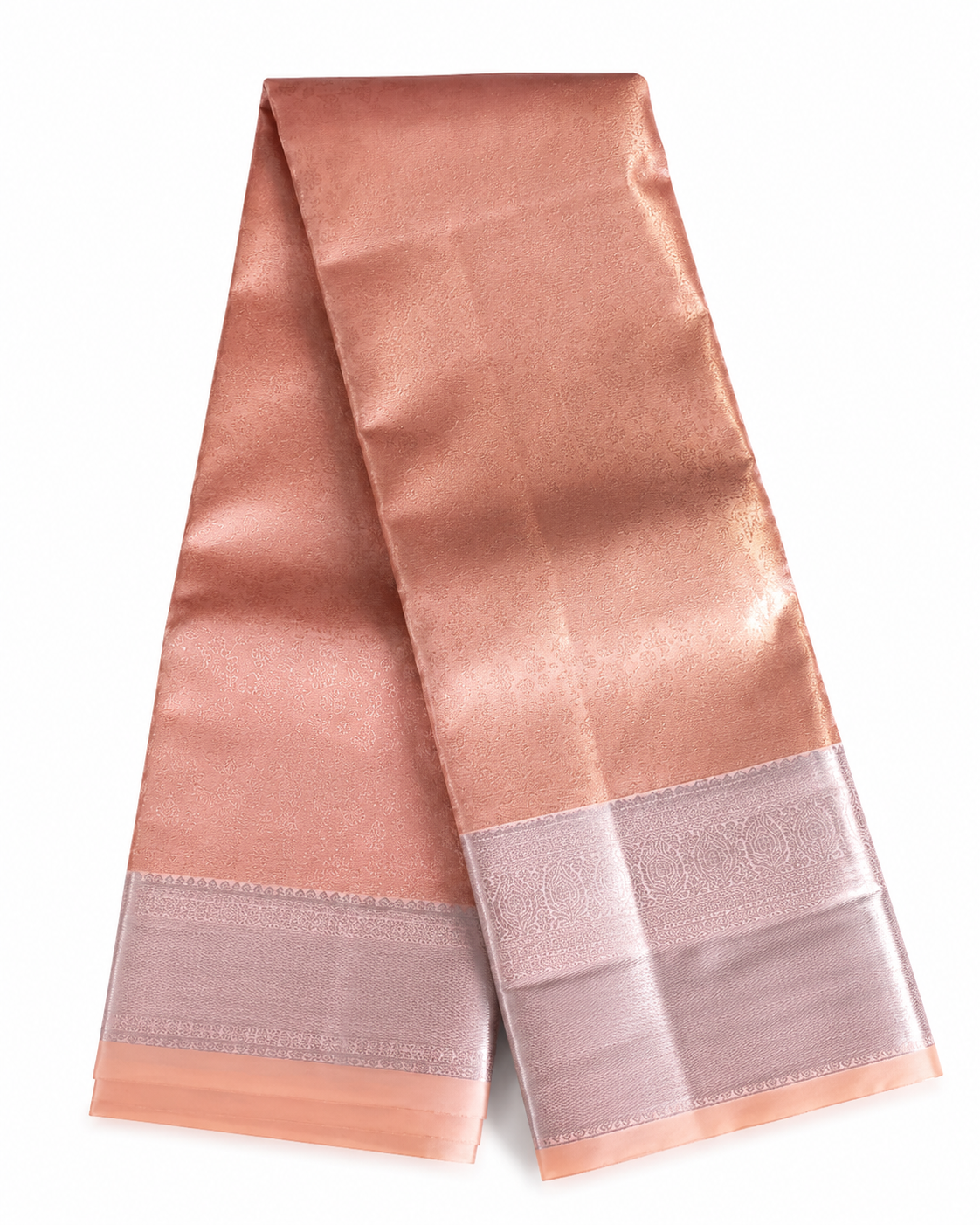 Rose pink mysore tissue silk saree