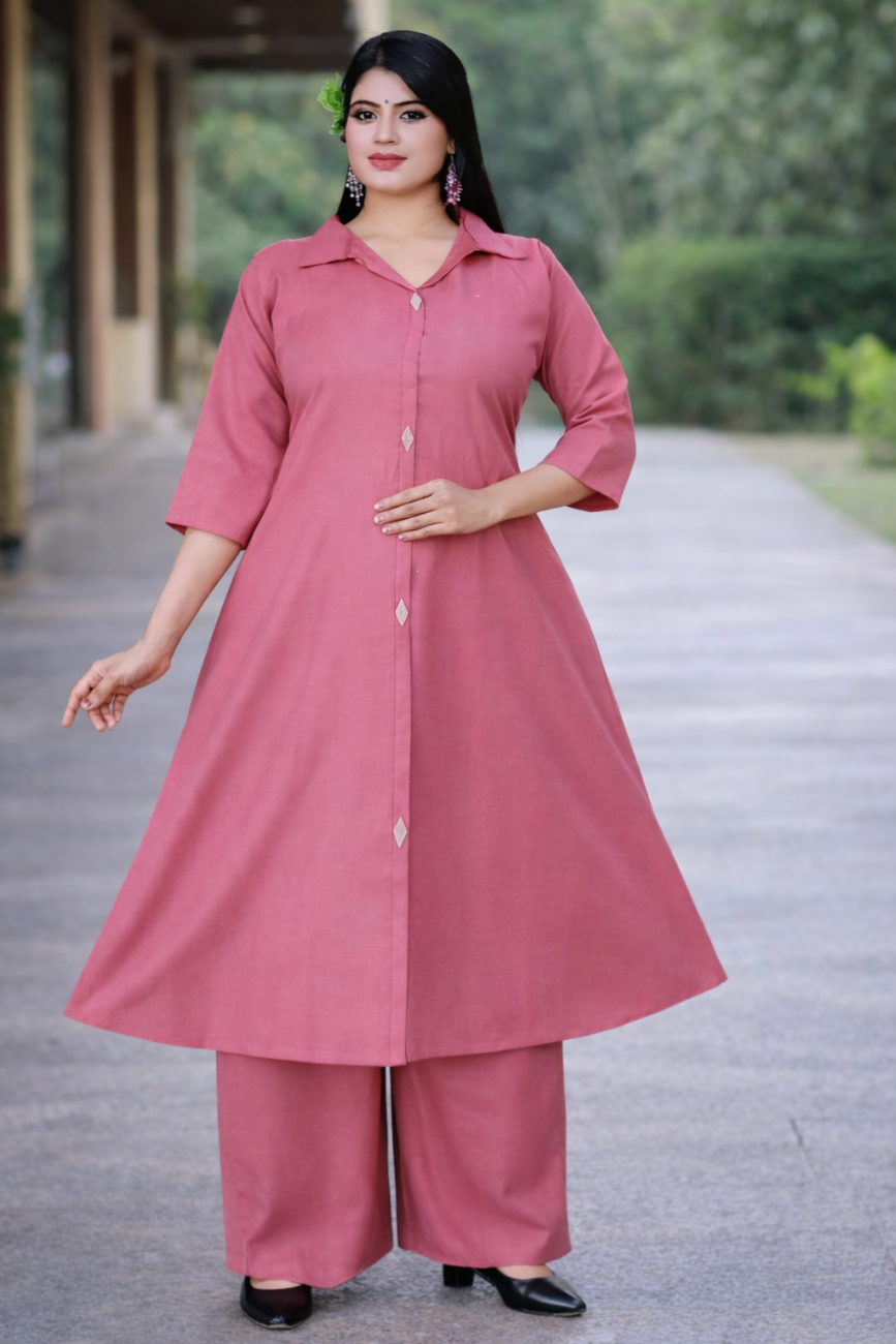 PINK COLOR CO-RD DRESS