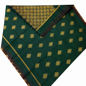 EMERALD GREEN SOFT SILK SAREE