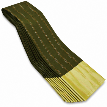 OLIVE GREEN WITH PISTA GOLD DOUBLE COLOR AARANI SILK SAREE