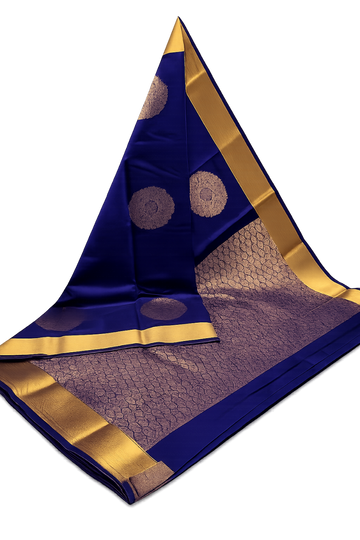 INK BLUE COLOR SOFT SILK SAREE