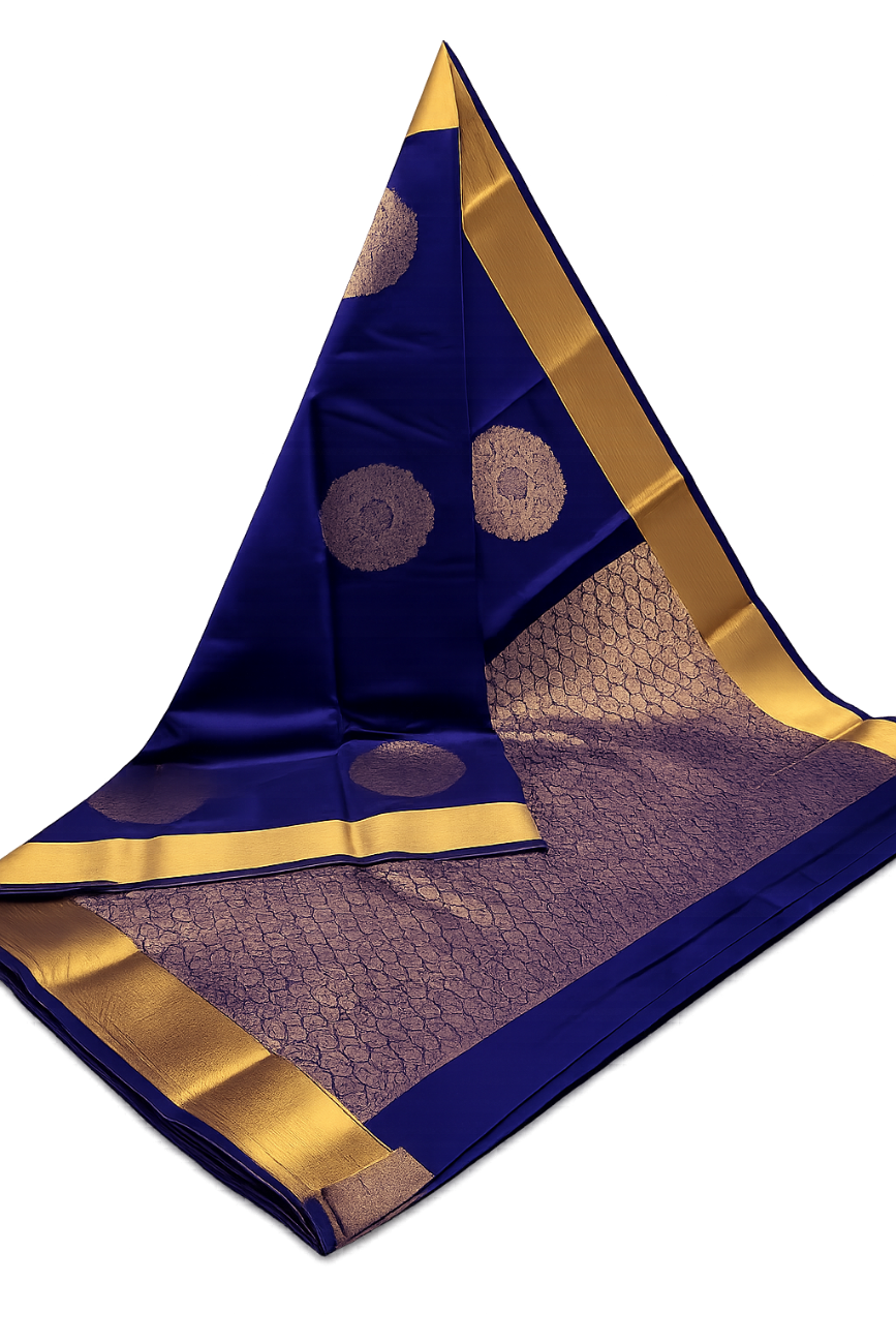 INK BLUE COLOR SOFT SILK SAREE