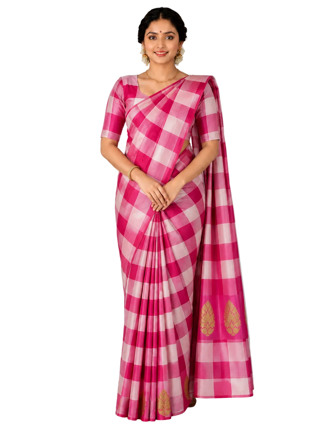 PINK AND CREAM COLOR PAALUM PAZHAVUM AARANI SILK SAREE