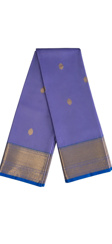 LAVENDER COLOR KANJIPURAM SEMI SILK SAREE