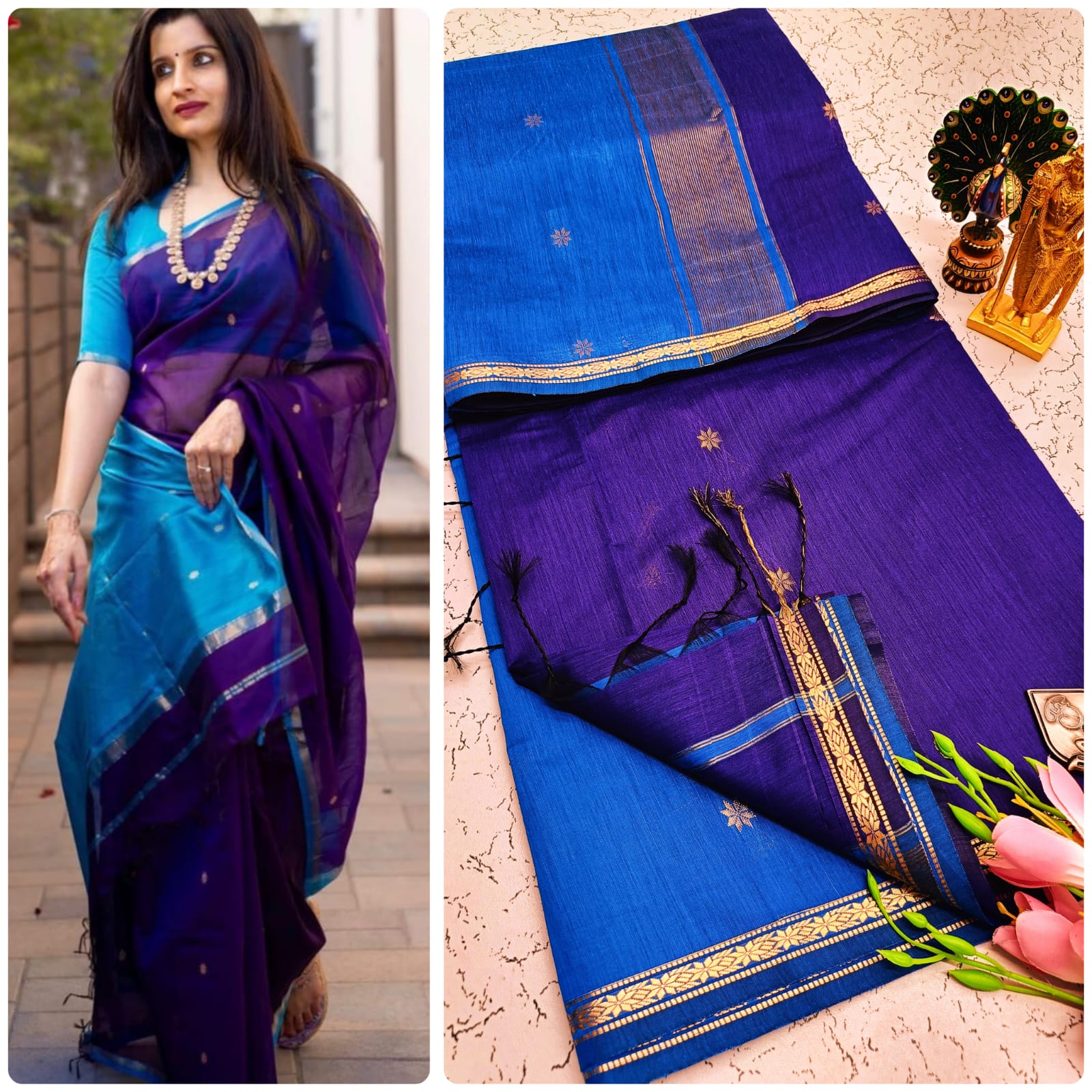 Maheshwari silk saree