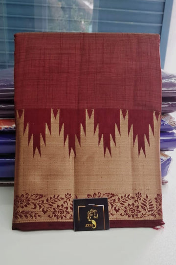 Maroon Colour Royal Tussar Silk Saree