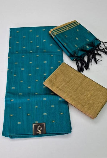 Ramer Green Raw Silk Salwar Material