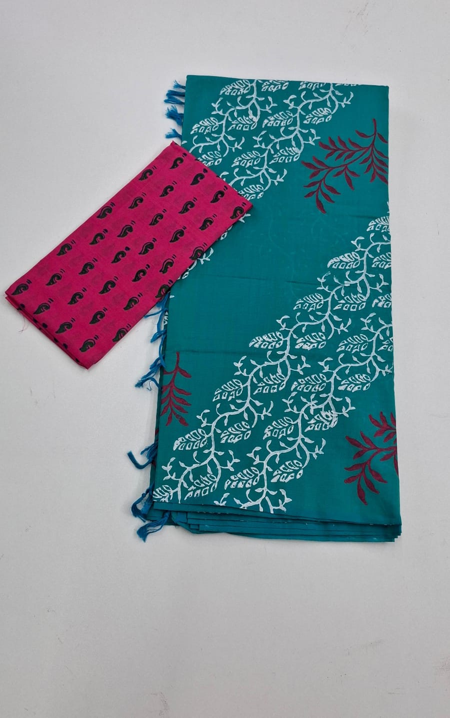 Sky Blue South Cotton Saree