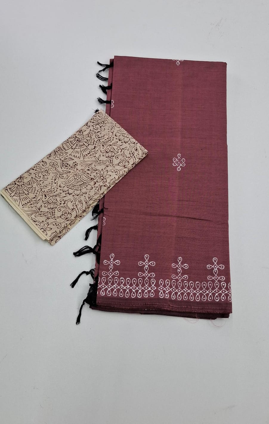 Maroon South Cotton Saree