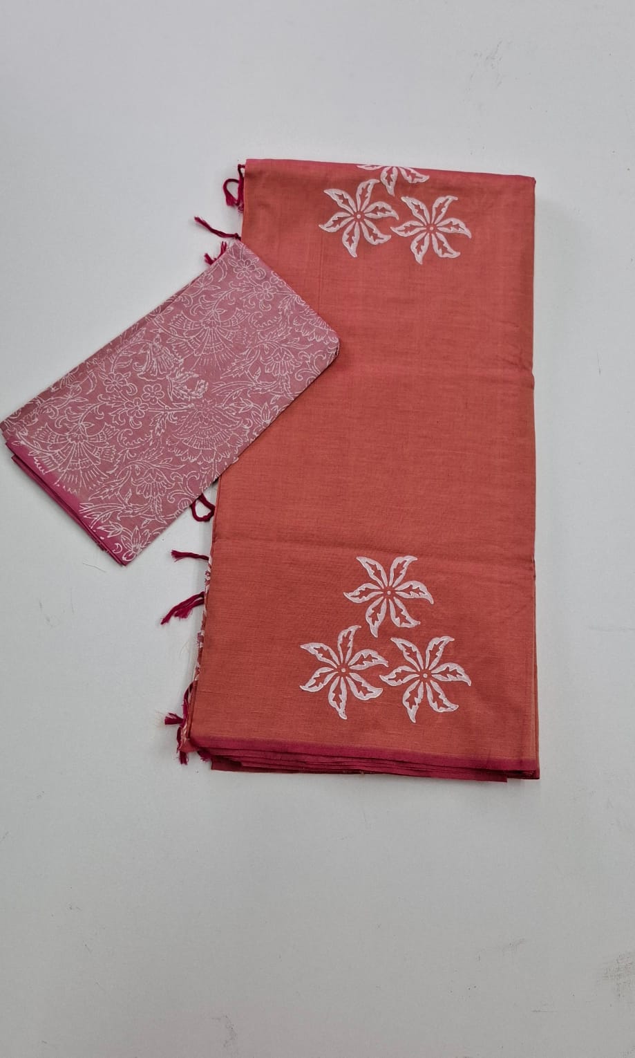 Orange South Cotton Saree