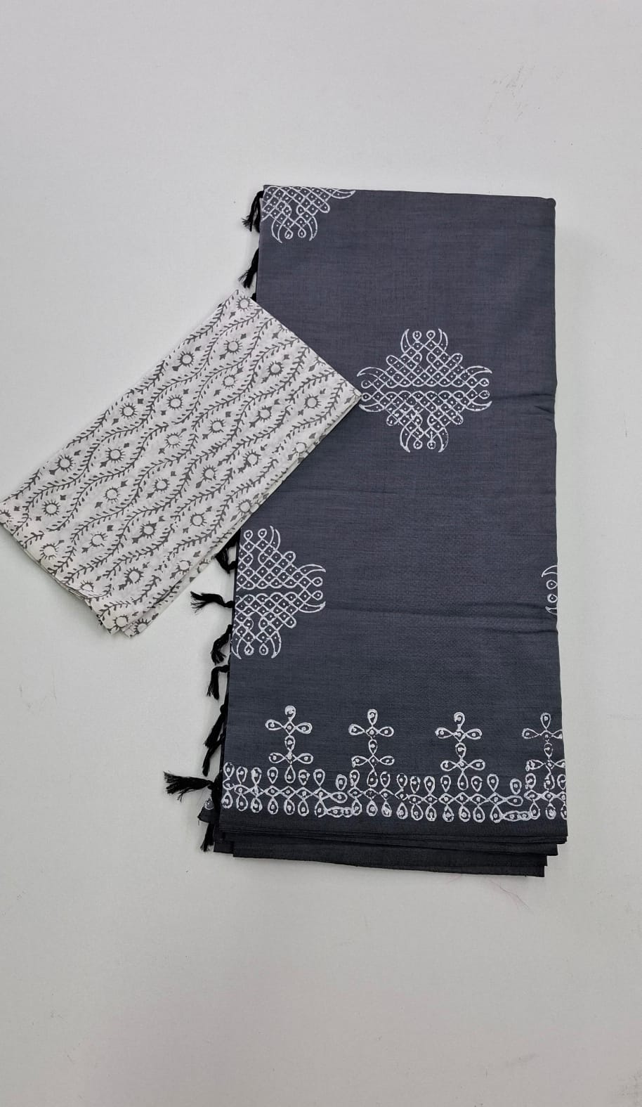 Gray South Cotton Saree