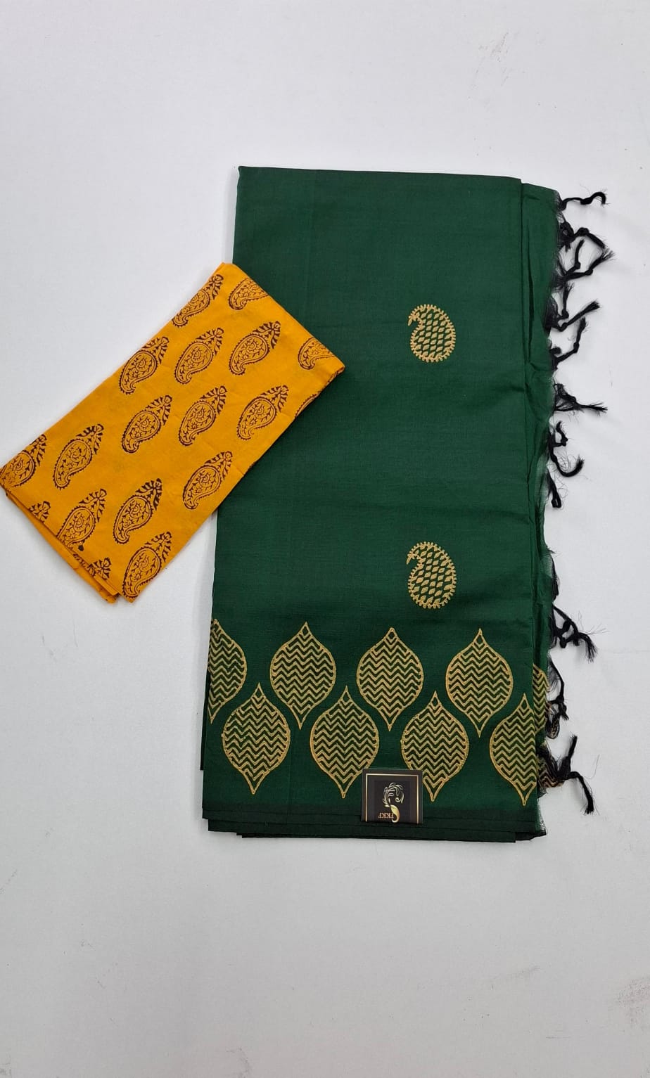 Green South Cotton Saree