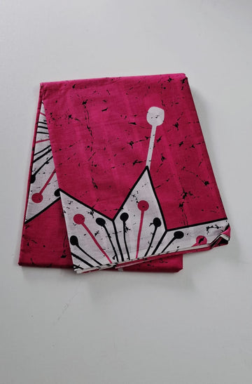 Pink Mul Mul Cotton Saree