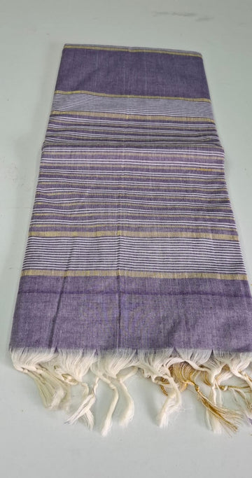 Lavender Purple Shade Erode Cotton Saree