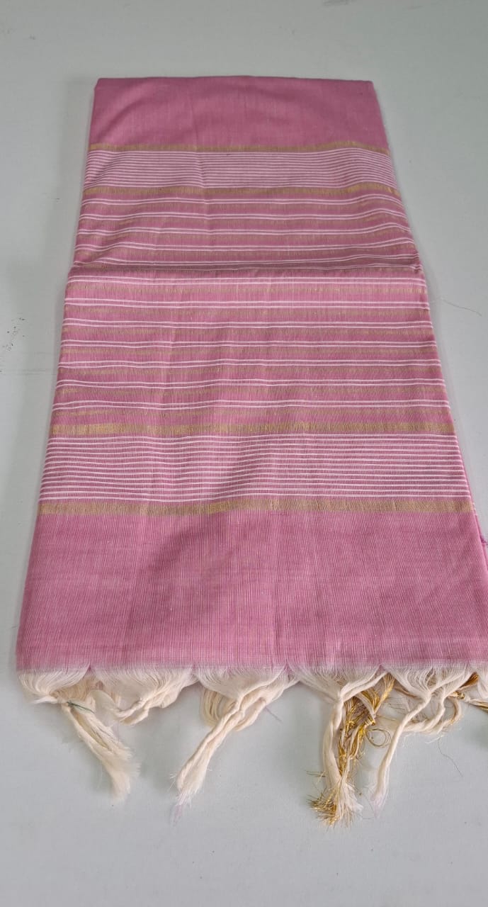 Baby Pink Erode Cotton Saree