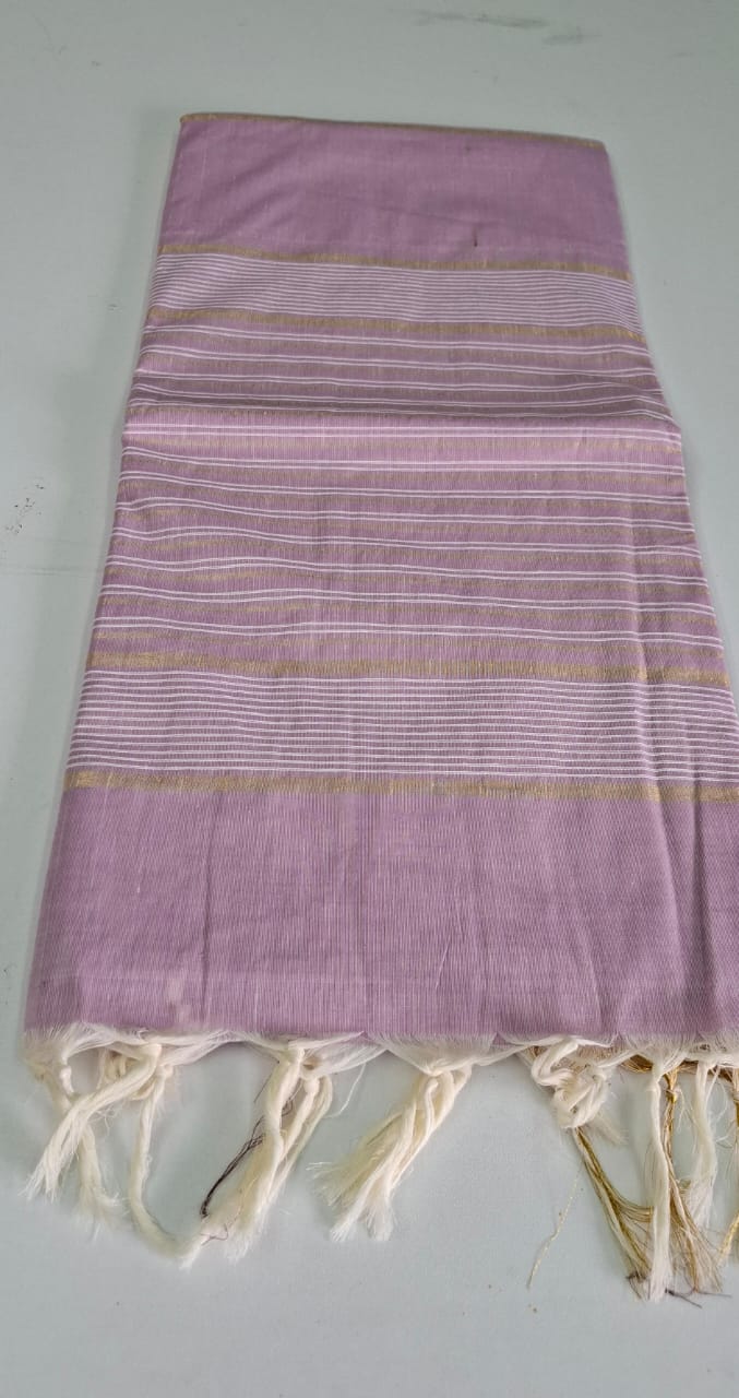 Lavender Erode Cotton Saree