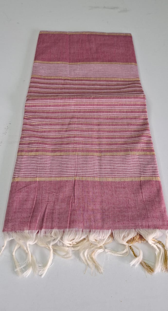 Pink Erode Cotton Saree