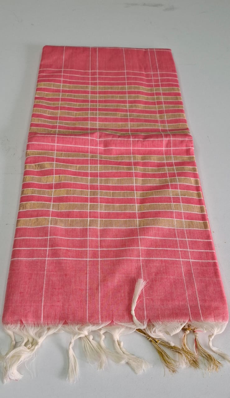 Orange Erode Cotton Saree