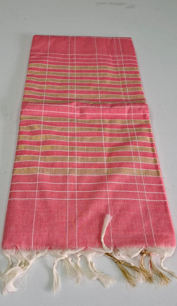 Orange Erode Cotton Saree