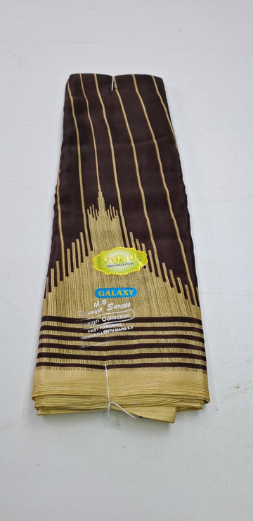 Brown With cream Punam Saree
