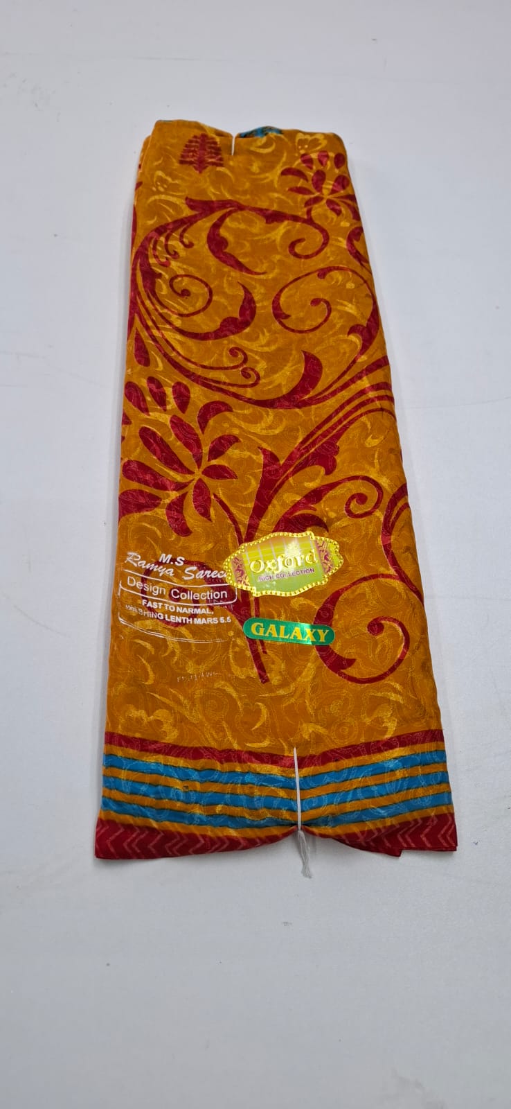 Yellow With Red Punam Saree
