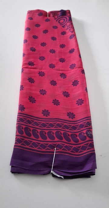 Pink With Violet Punam Saree