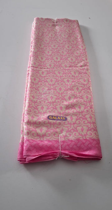 Pink With White Punam Saree