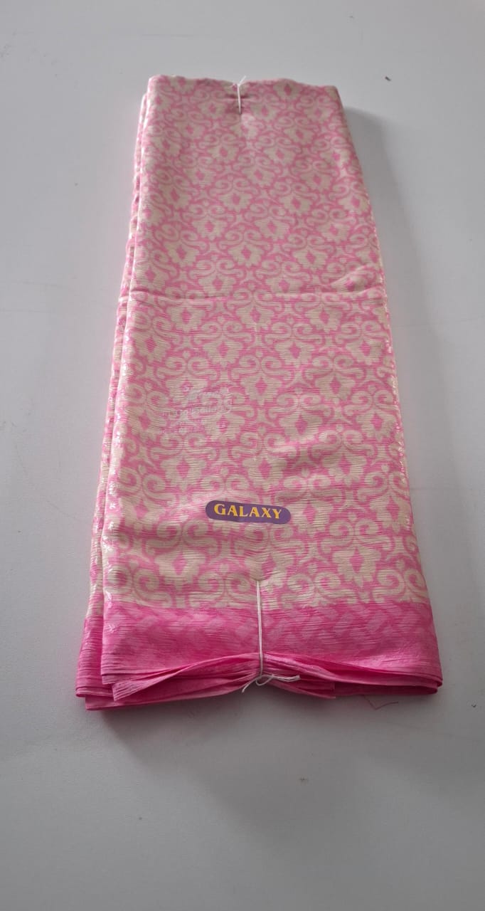 Pink With White Punam Saree