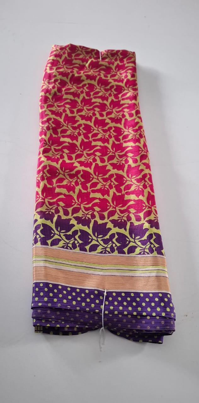 Pink With Violet Punam Saree