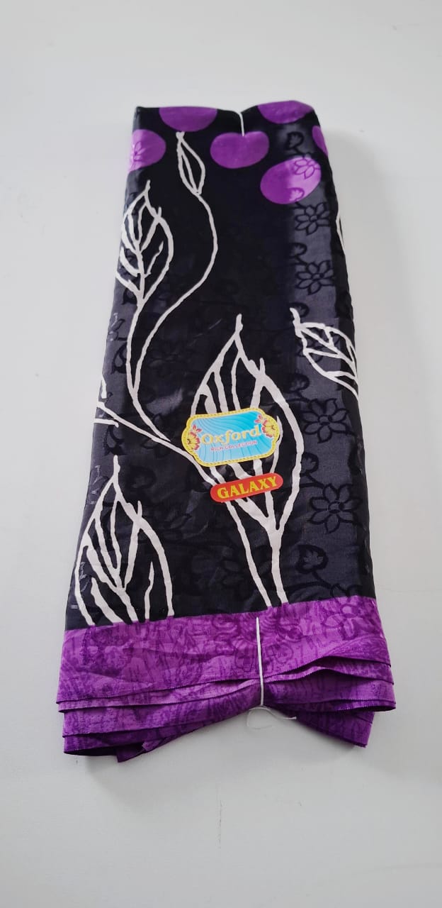 Black With Violet Punam Saree