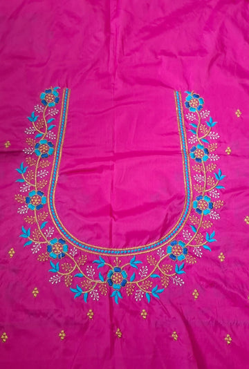 Pink Embroidery Blouse Piece