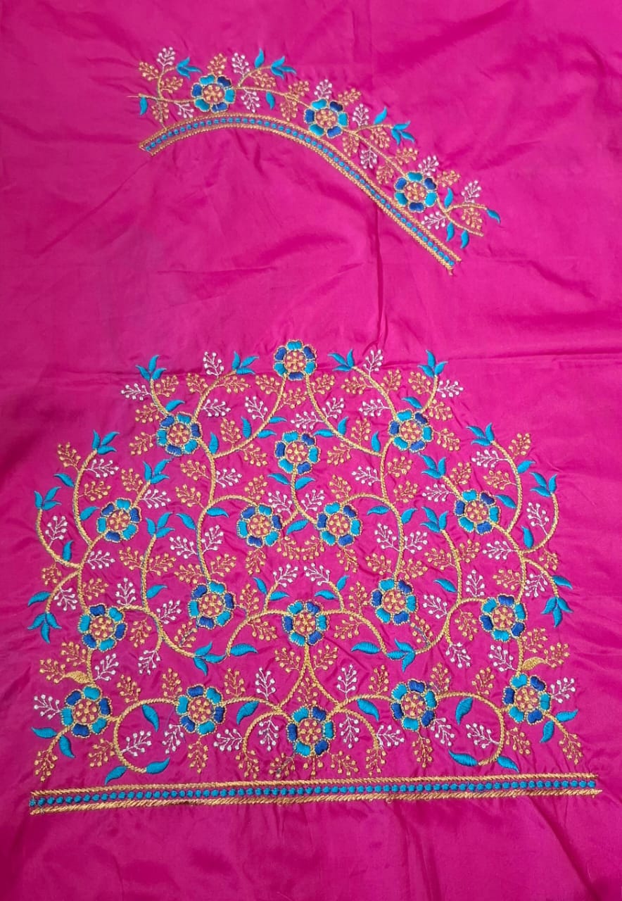 Pink Embroidery Blouse Piece