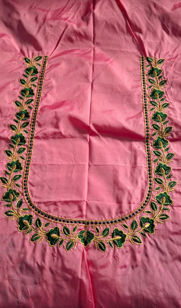 Light Pink Embroidery Blouse Piece
