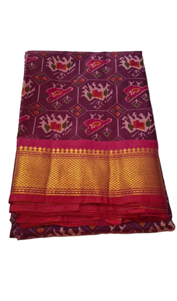 LIGHT PURPLE COLOR PATOLA SILK SAREE