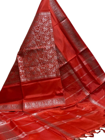 ORANGE COLOR BANARASI SILK SAREE