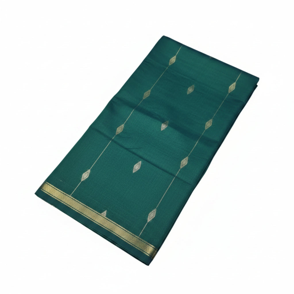 GREEN COLOR VAIRA OOSI SILK COTTON SAREE