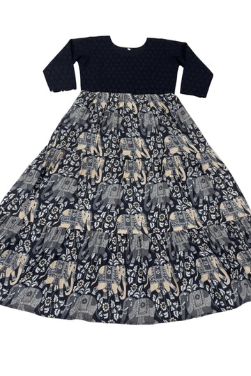 BLACK COLOR TRADIRIONAL WEAR ANARKALI