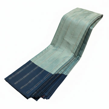 SKY BLUE AND NAVY BLUE AARANI DOUBLE COLOUR SILK SAREE