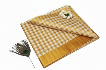 KERALA KASAVU CHECKED COTTON SAREE