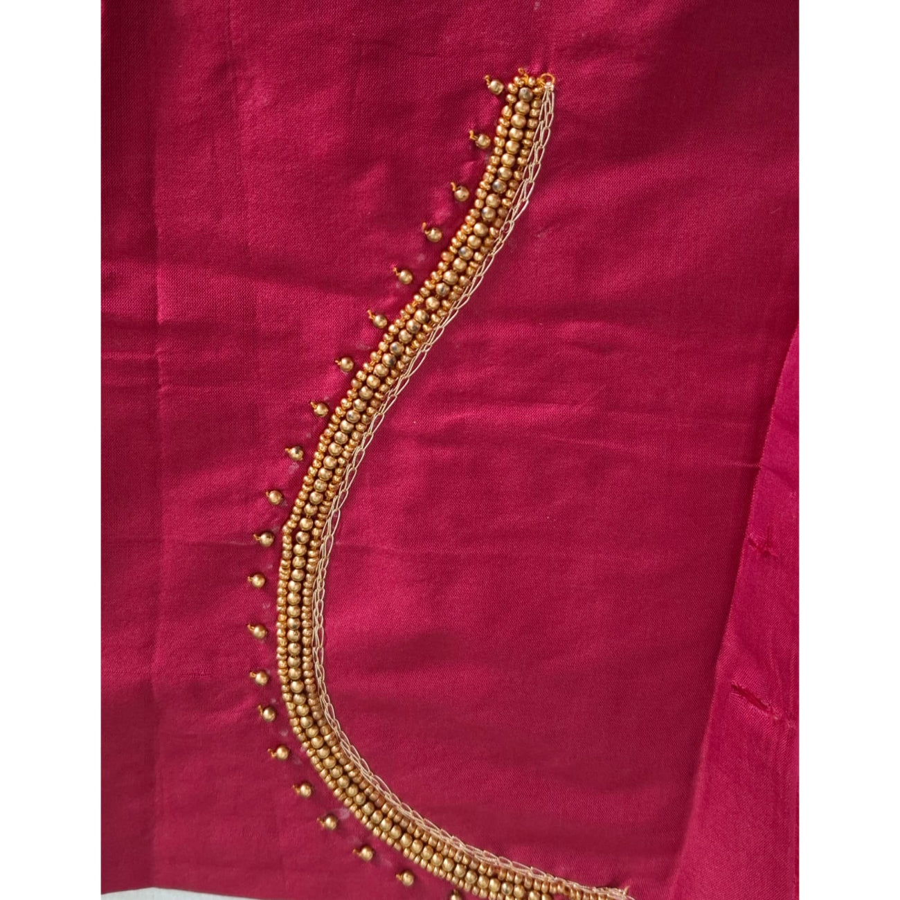 MAROON COLOR AARI WORK DESIGN BLOUSE PIECE