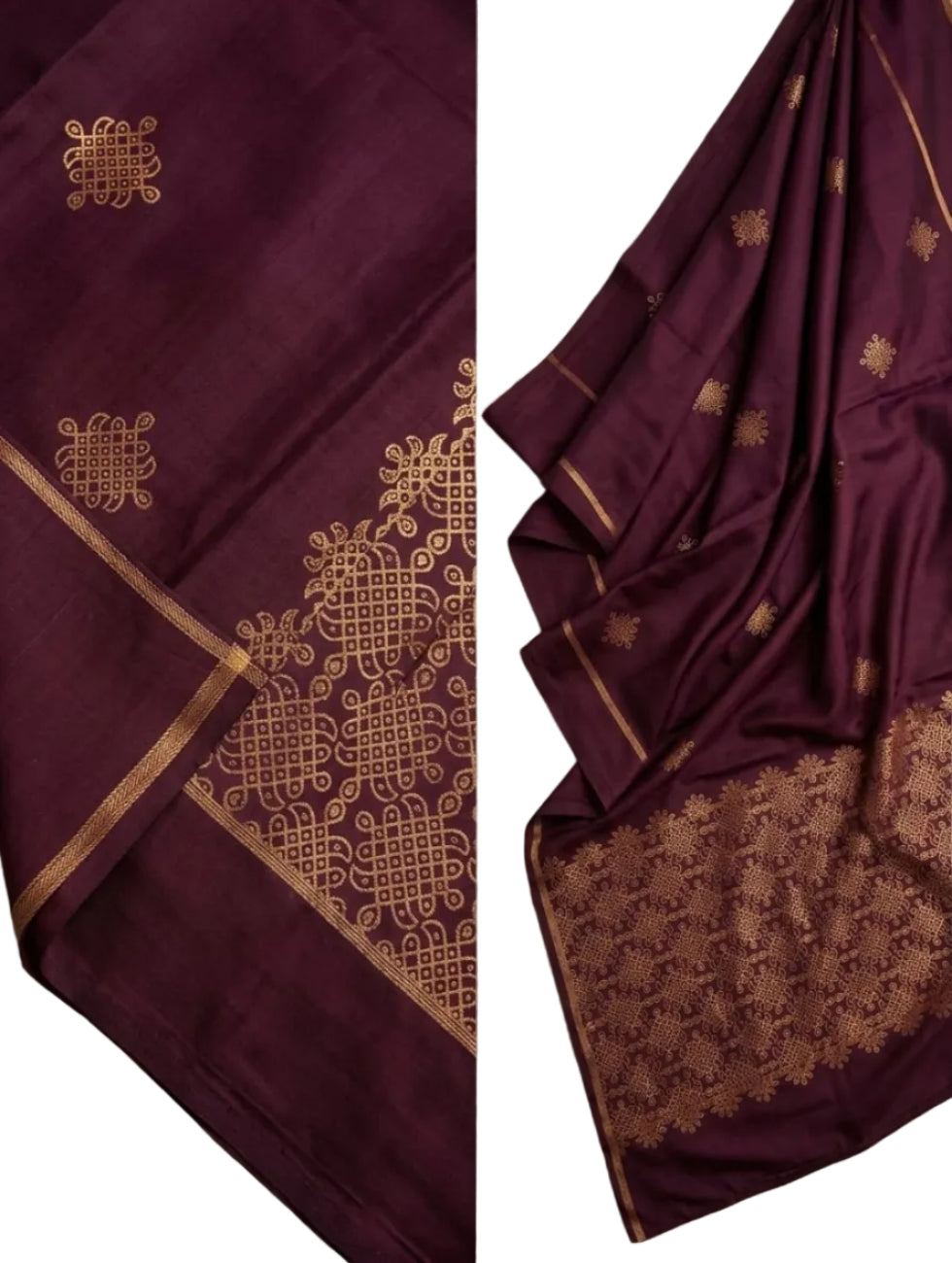 RICH MAROON COLOR SOFT SILK SAREE