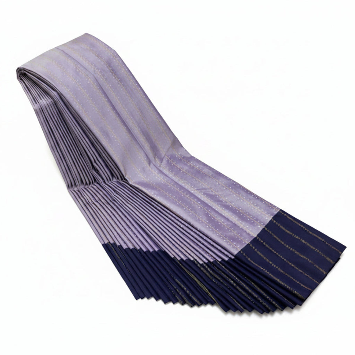 Lavender with Dark Navy Blue Aarni Double color silk saree
