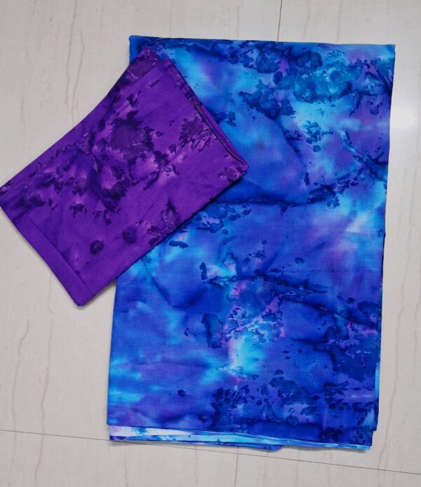 tie and dye pure cotton saree