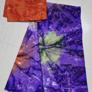 Tie and dye pure cotton saree -fkkf017